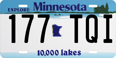MN license plate 177TQI