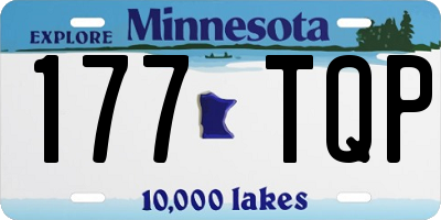 MN license plate 177TQP