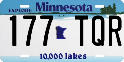 MN license plate 177TQR