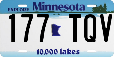MN license plate 177TQV