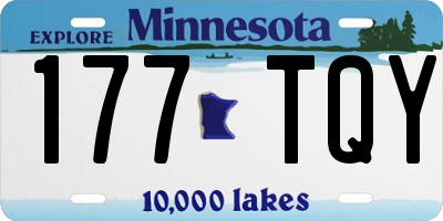 MN license plate 177TQY