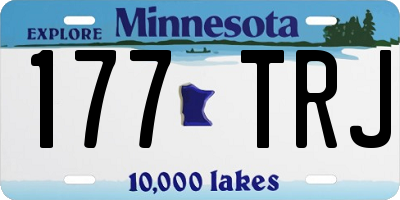 MN license plate 177TRJ