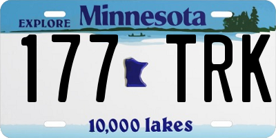 MN license plate 177TRK