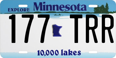 MN license plate 177TRR