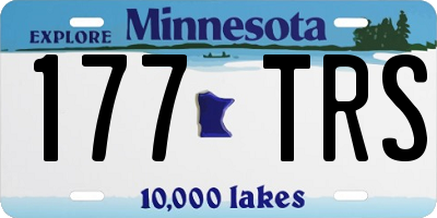 MN license plate 177TRS