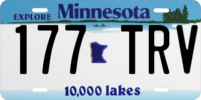 MN license plate 177TRV