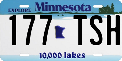 MN license plate 177TSH