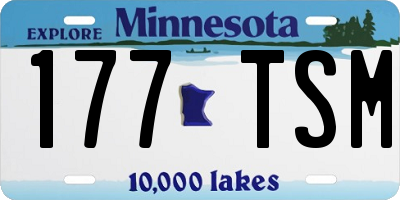 MN license plate 177TSM