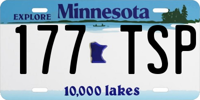 MN license plate 177TSP