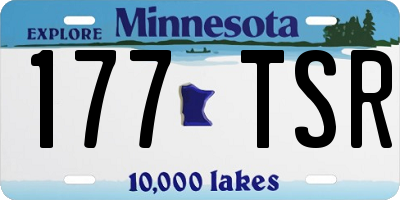 MN license plate 177TSR