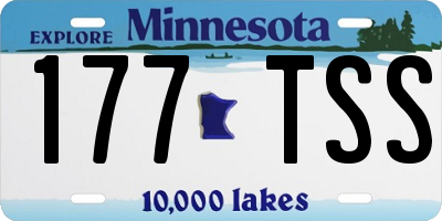 MN license plate 177TSS