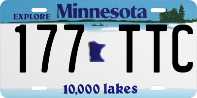 MN license plate 177TTC