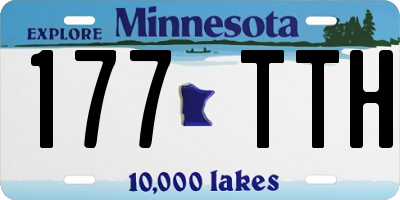 MN license plate 177TTH
