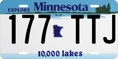 MN license plate 177TTJ