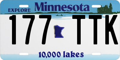 MN license plate 177TTK