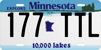 MN license plate 177TTL