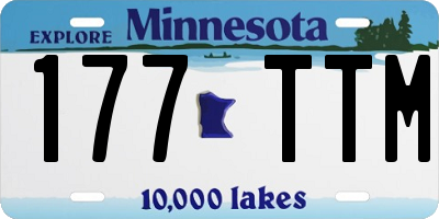 MN license plate 177TTM