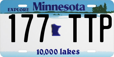 MN license plate 177TTP