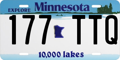 MN license plate 177TTQ
