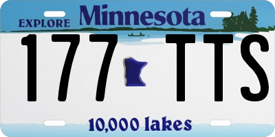 MN license plate 177TTS