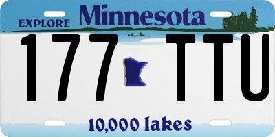 MN license plate 177TTU