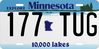 MN license plate 177TUG