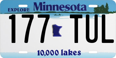 MN license plate 177TUL