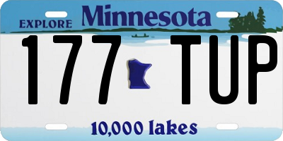 MN license plate 177TUP