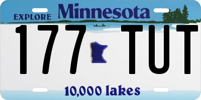 MN license plate 177TUT