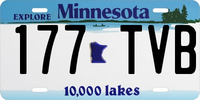 MN license plate 177TVB