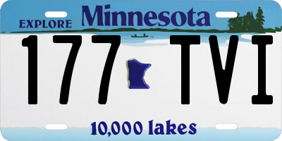 MN license plate 177TVI