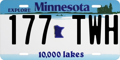 MN license plate 177TWH