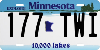 MN license plate 177TWI