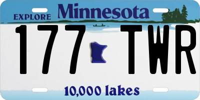 MN license plate 177TWR
