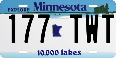 MN license plate 177TWT