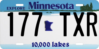 MN license plate 177TXR