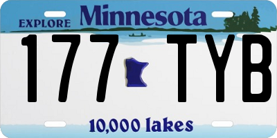 MN license plate 177TYB