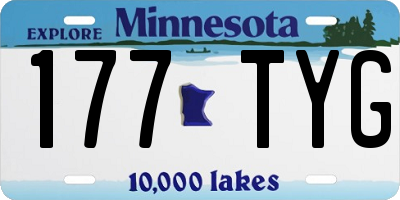 MN license plate 177TYG