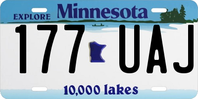 MN license plate 177UAJ