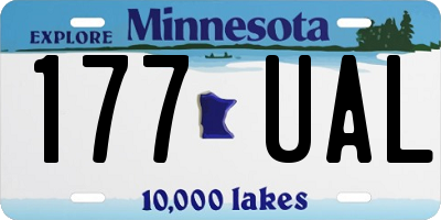 MN license plate 177UAL