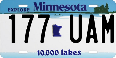 MN license plate 177UAM