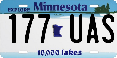 MN license plate 177UAS