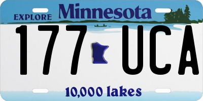 MN license plate 177UCA