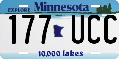 MN license plate 177UCC