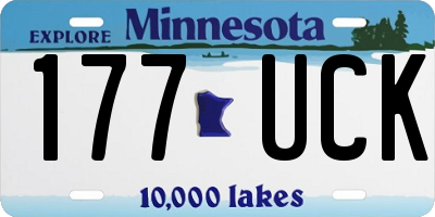 MN license plate 177UCK