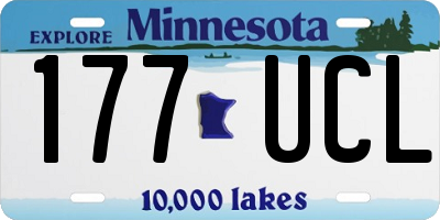 MN license plate 177UCL