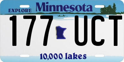 MN license plate 177UCT