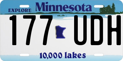 MN license plate 177UDH