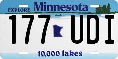 MN license plate 177UDI
