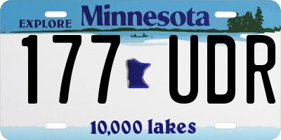 MN license plate 177UDR